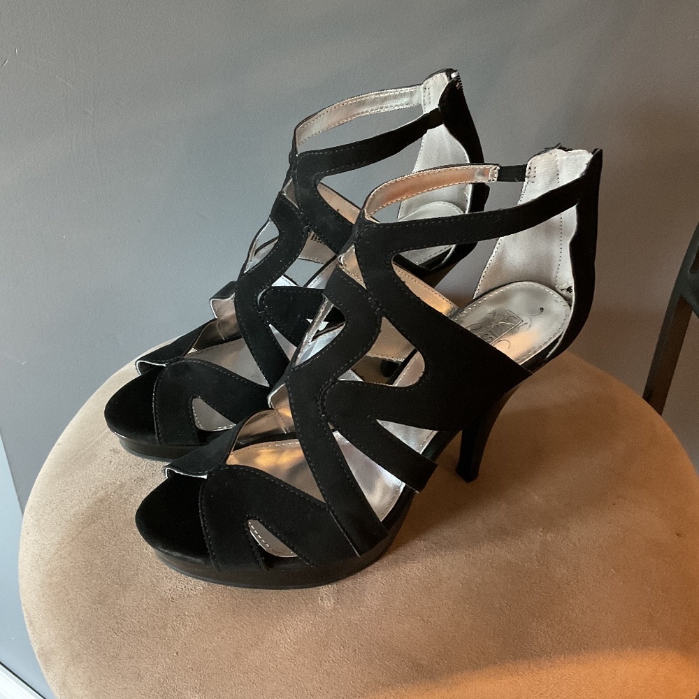Black Cage Heels